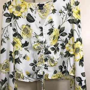 Flower design shirt